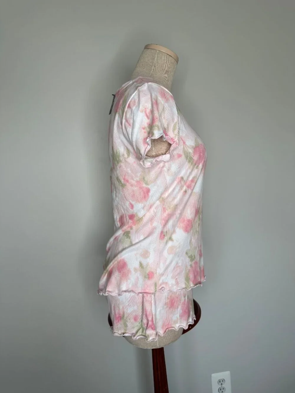 Laura Ashley Women's Vintage Floral Print Soft Cozy Short Pajama Set Size Small